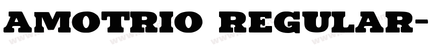 Amotrio Regular字体转换